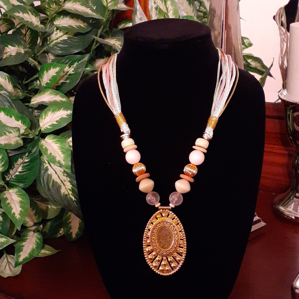 4 For $10 / Multi Colored, Multi Strand Necklace